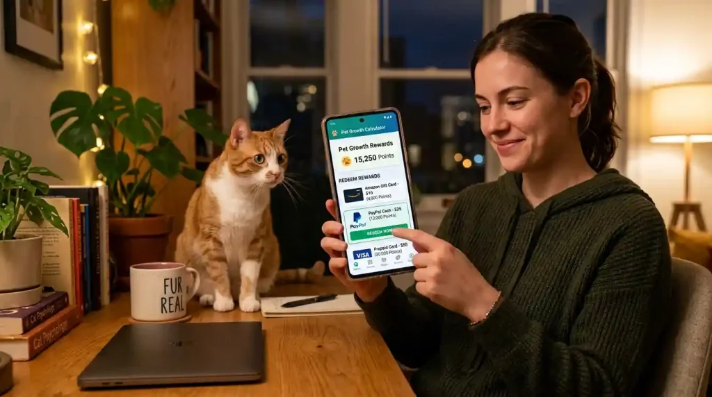 pet growth earning app