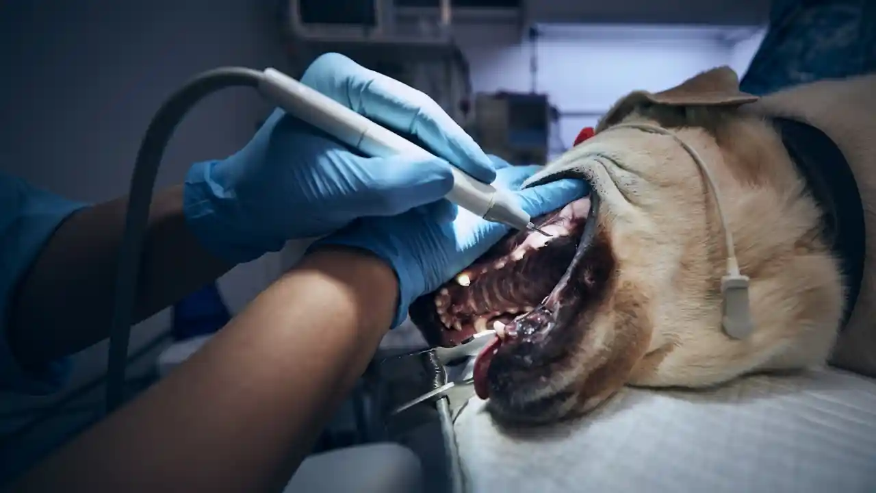 Dog After Dental Surgery