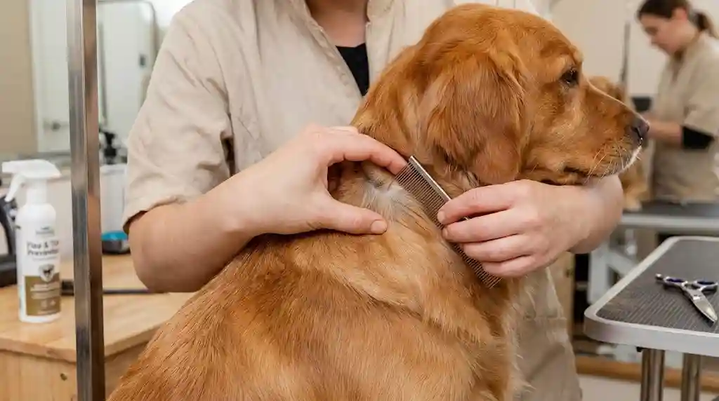 Matted Fur Behind Dog Ears